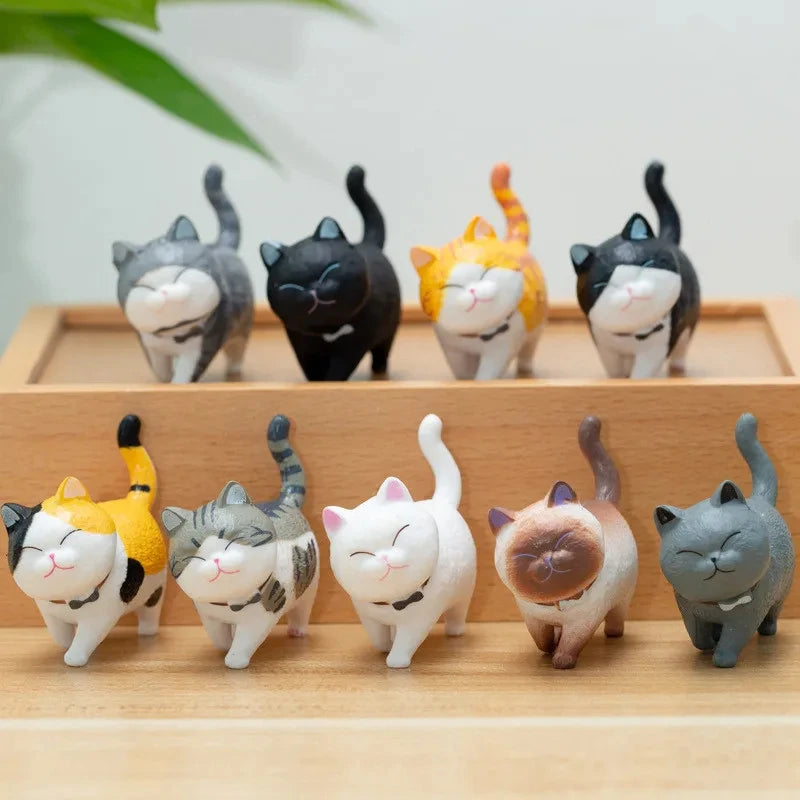 9pcs Cute Cat Ornaments