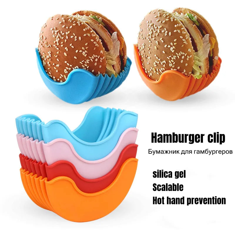 Contact-free Burger Food Fixed Clip Shell Sandwich Hamburger