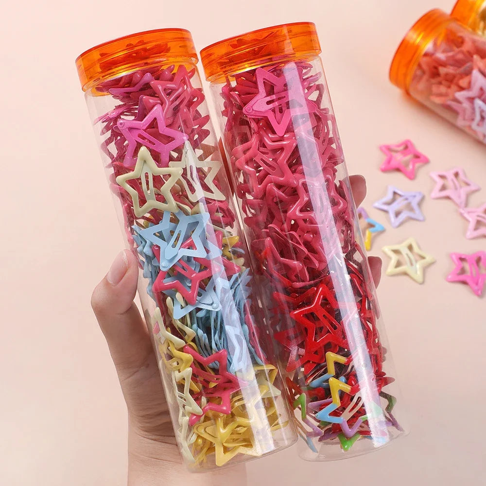 50 Pcs/set  Ornament Hair Clips Girls