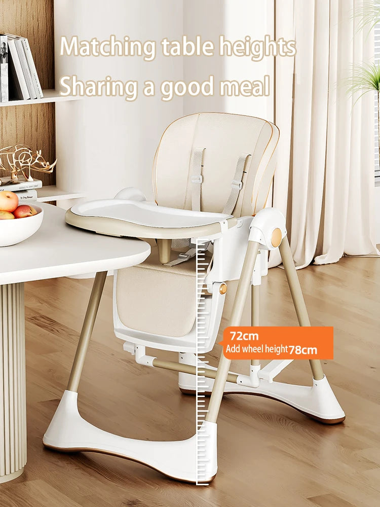 Baby Feeding Table Chair with Wheels