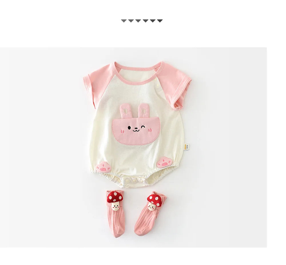 Newborn Summer Outfit Bodysuits.