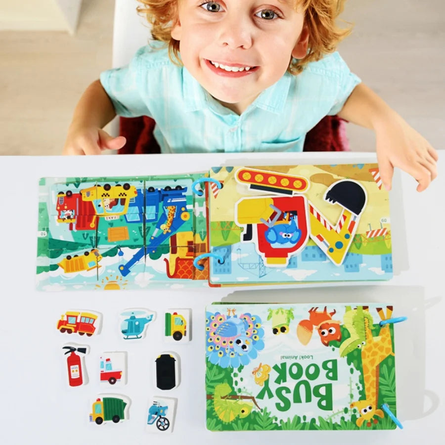 Puzzle Book Word Recognition Children's Early Education