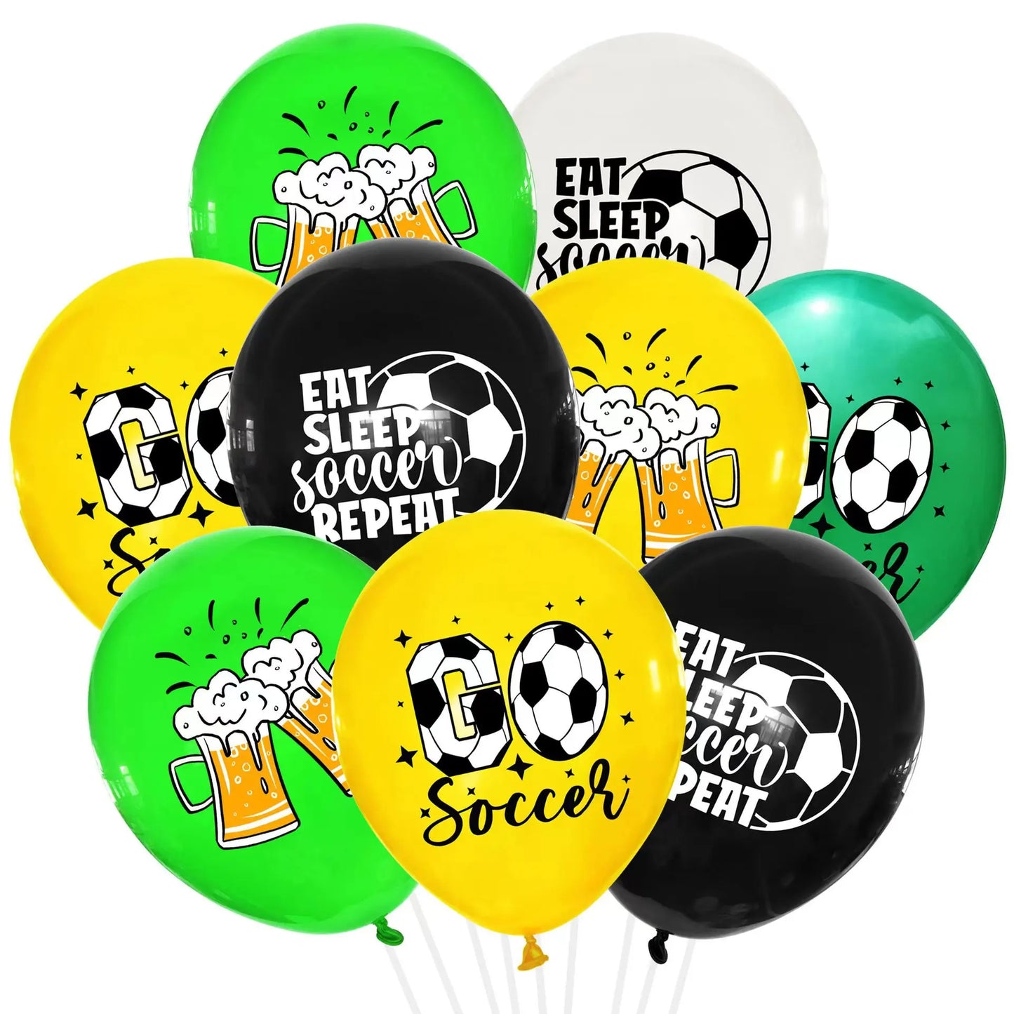 Soccer Football Birthday Decorations Aluminum Film Balloon Tableware Plate Cup Napkins Tablecloth Baby Shower Party Supplies