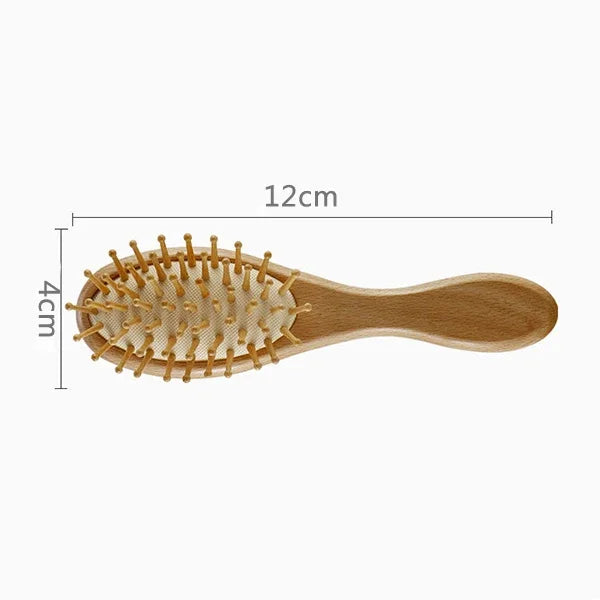 Baby Wooden Brush Comb  Head Massager