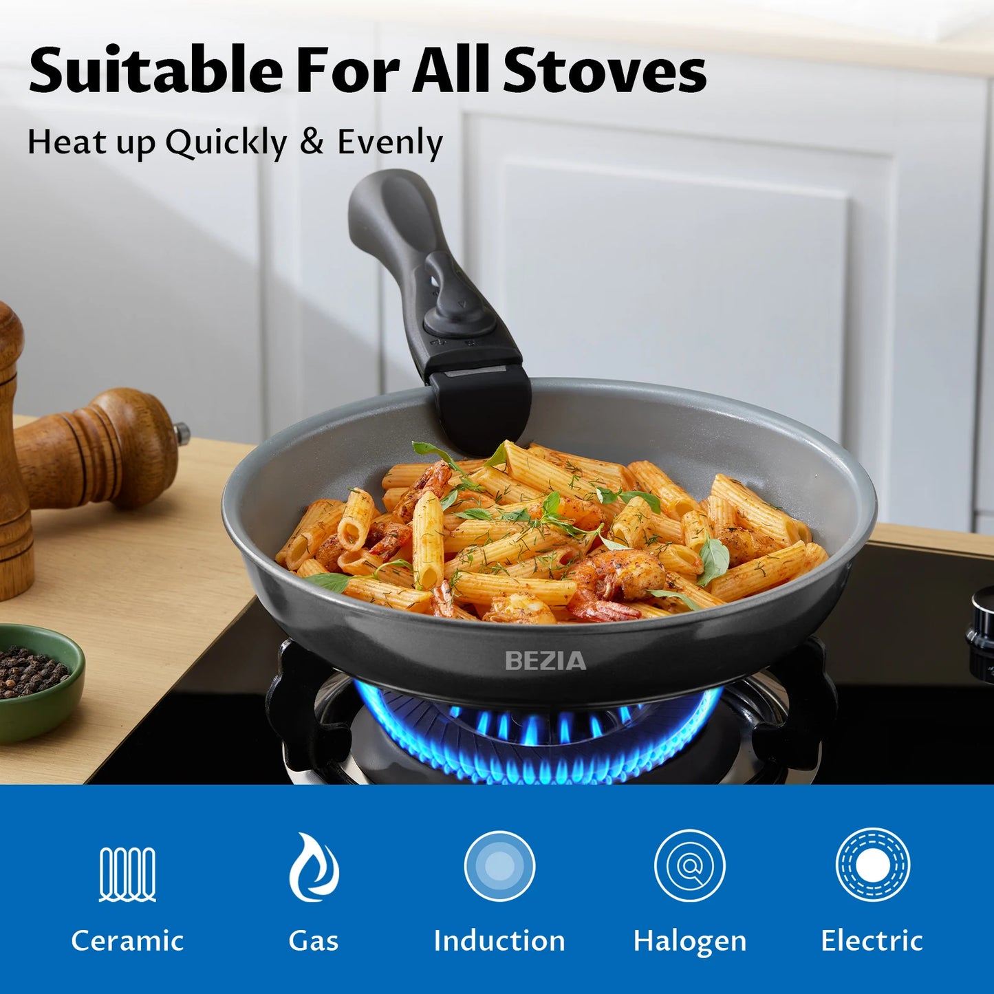 Induction Cookware with Healthy Ceramic Coating