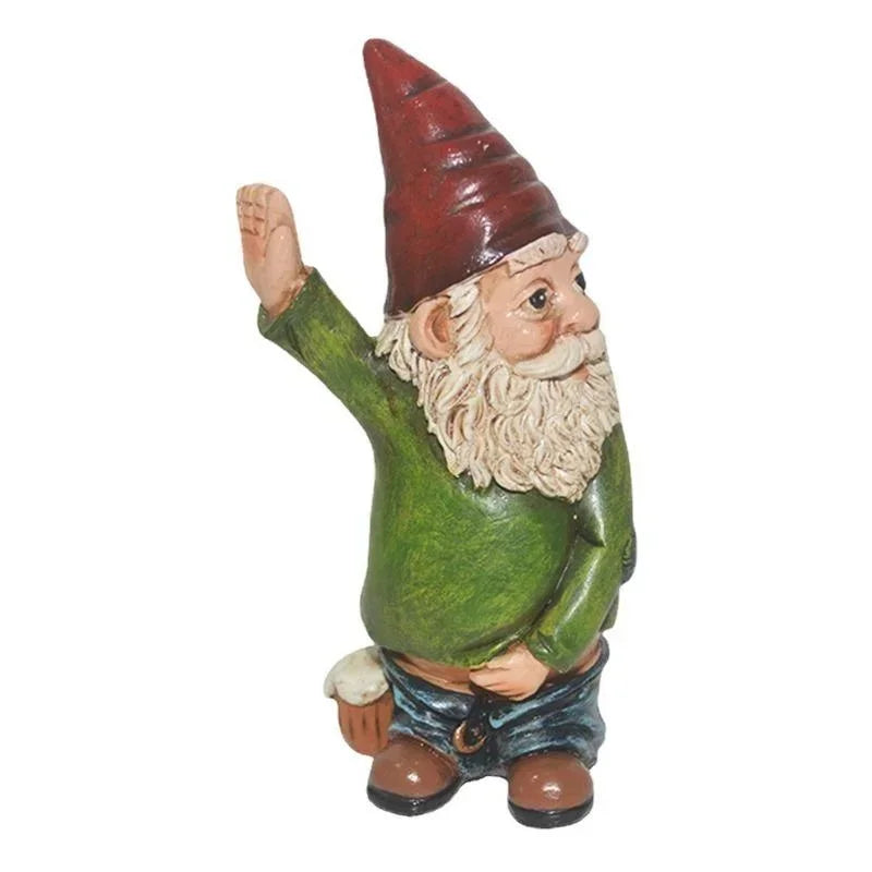 Creative Urinating Gnome Statue