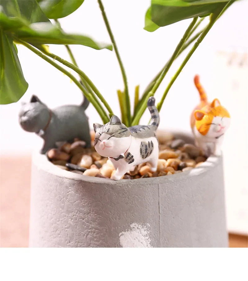 9pcs Cute Cat Ornaments