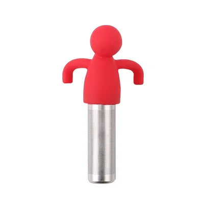 Creative Little Man Shape Silicone Stainless Steel Tea Infuser