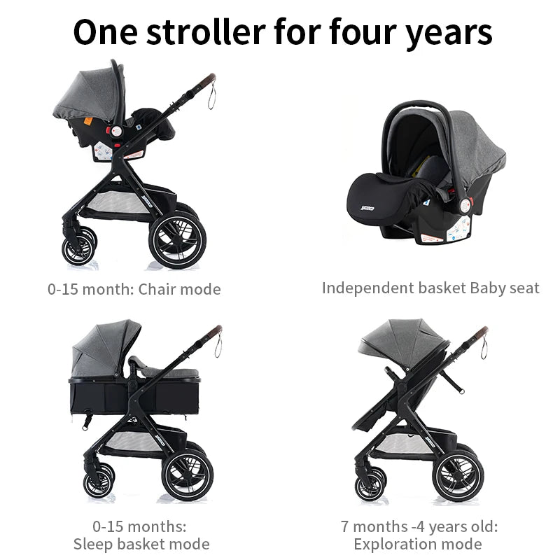 Newest Luxury Baby Stroller 3in1