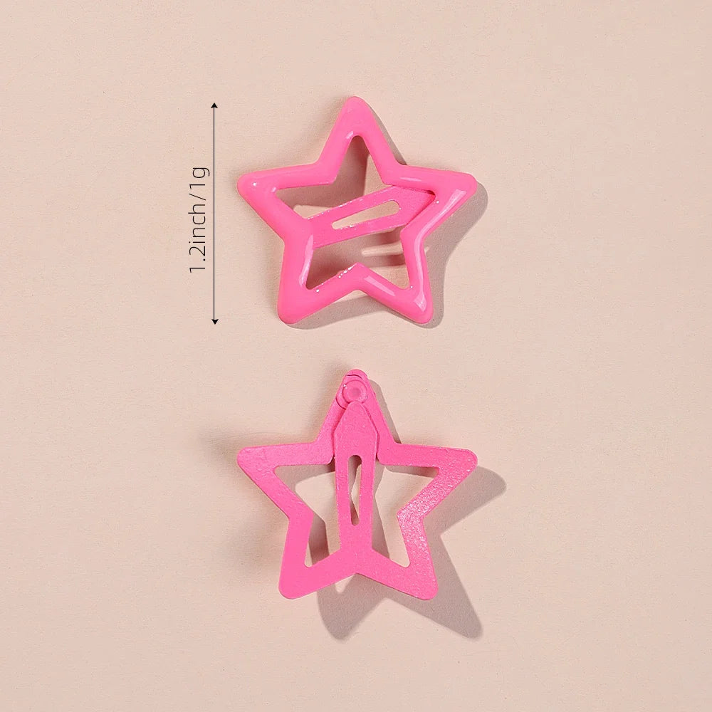 50 Pcs/set  Ornament Hair Clips Girls