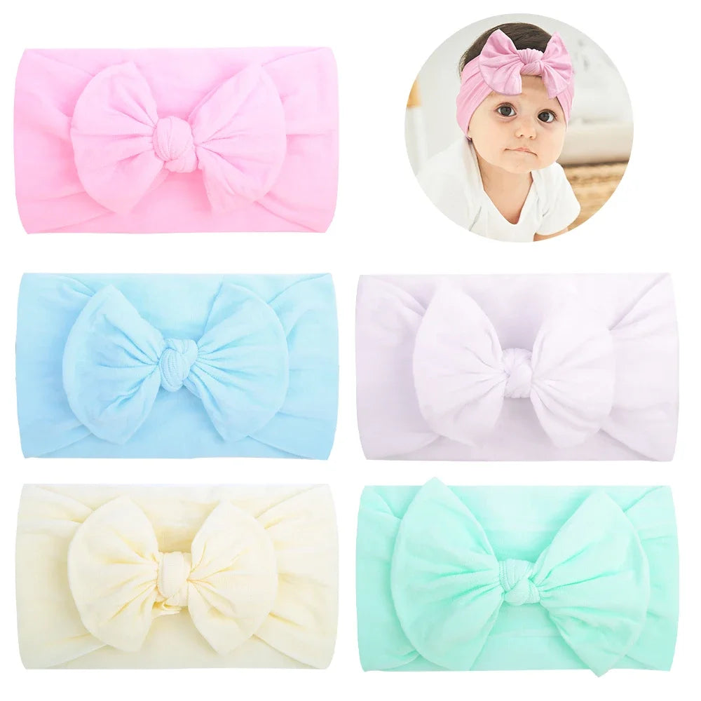 5Pcs Cute Bows Baby Headband