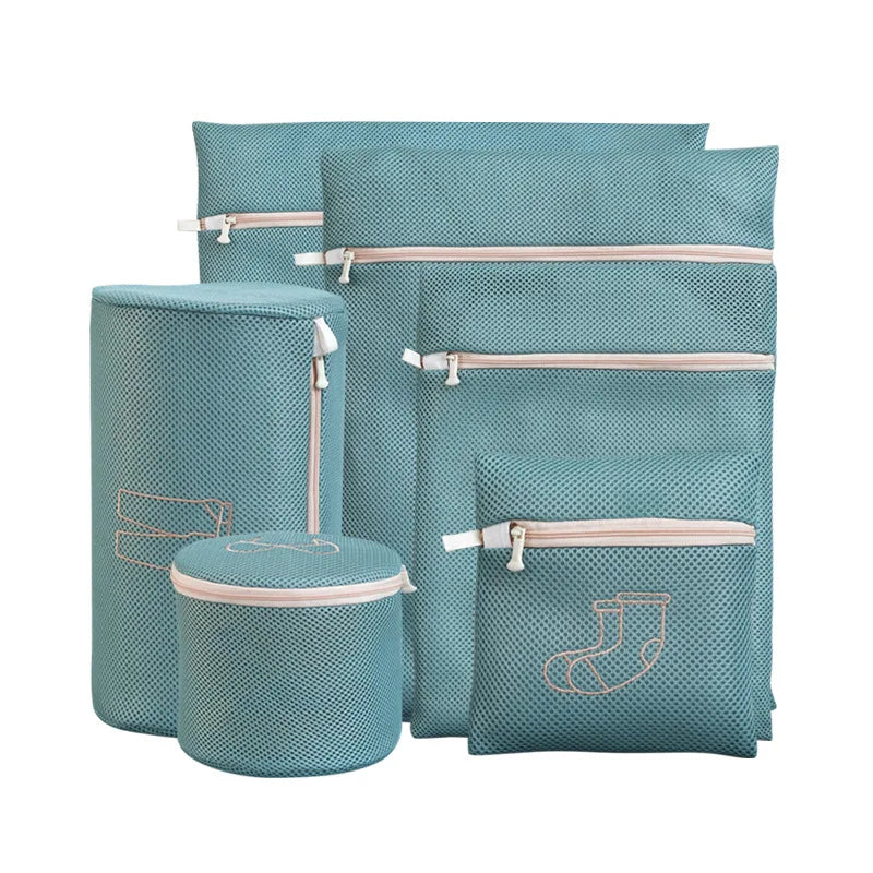 6 Size Set Embroidery Washing Machine Laundry Bag