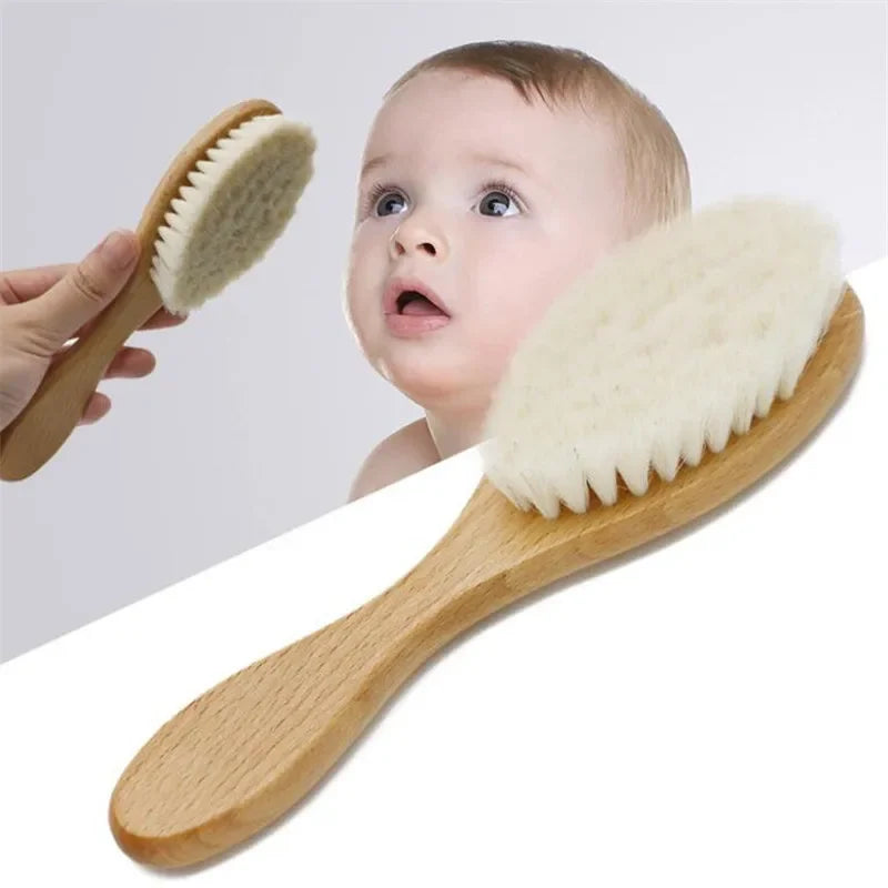 Baby Wooden Brush Comb  Head Massager