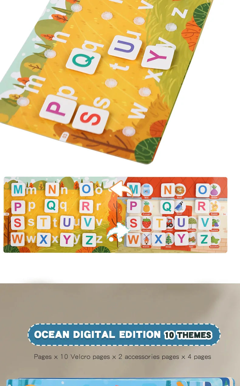 Puzzle Book Word Recognition Children's Early Education