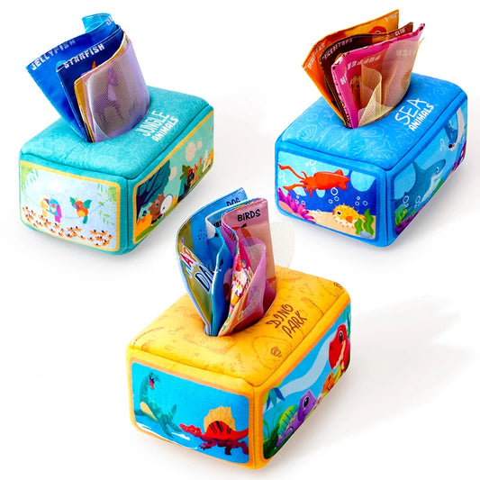 Baby Draw Paper Towel Tearing Tissue Box