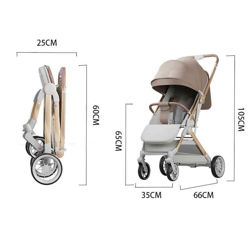 New Baby Stroller Can Sit and Lie