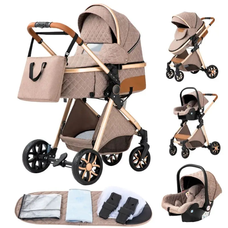 3 in 1 Baby Stroller Easy Folding