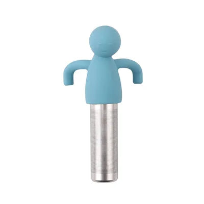 Creative Little Man Shape Silicone Stainless Steel Tea Infuser