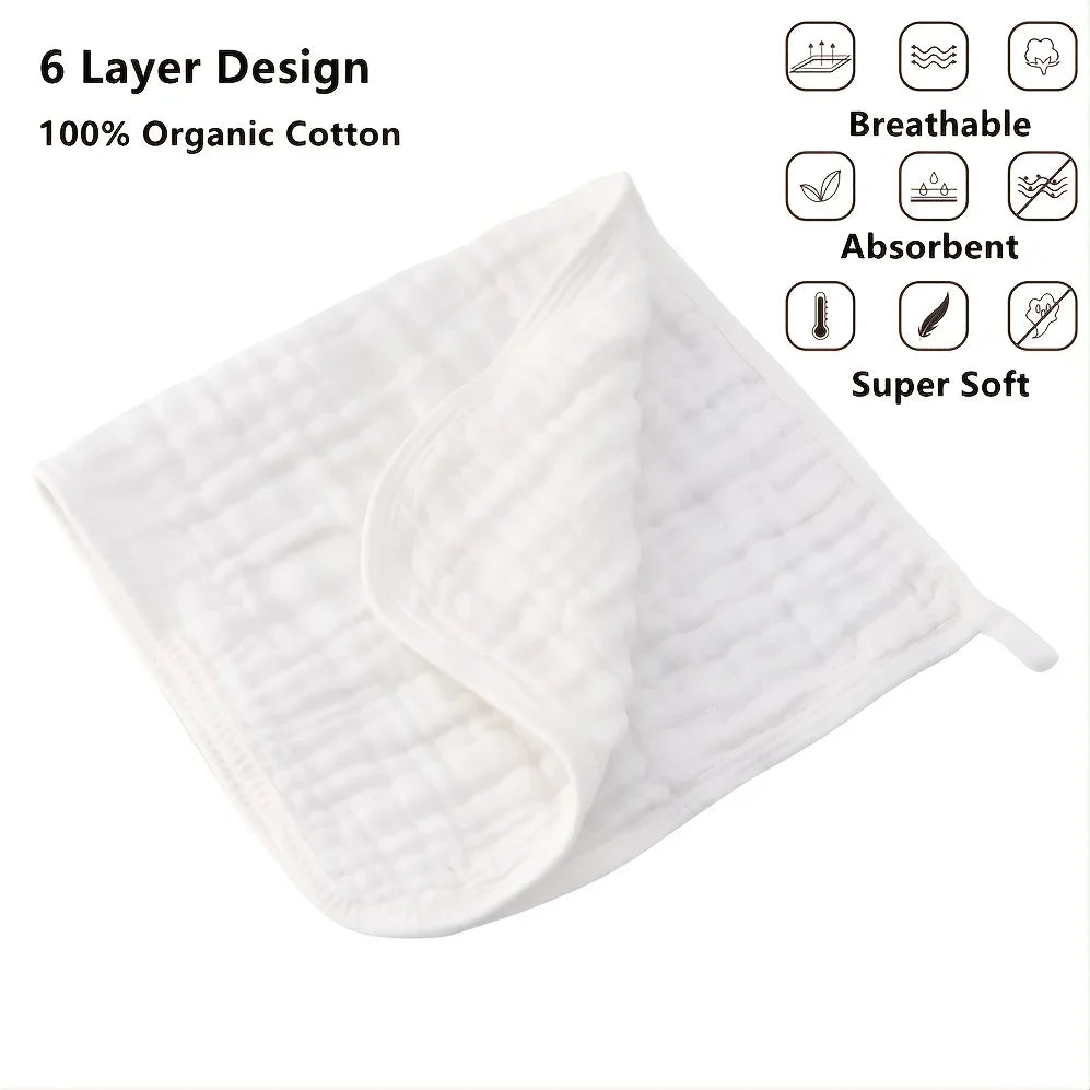 Large Burp Cloths Hand Washcloths for Baby Extra Absorbent