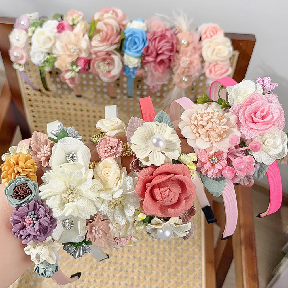 1pcs Hairband Artificial Flower Crown