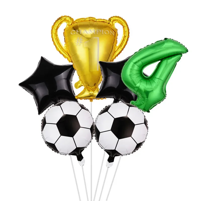 FIFA World Cup Theme Party Football Championship Trophy Digital Aluminum Film Balloon Set