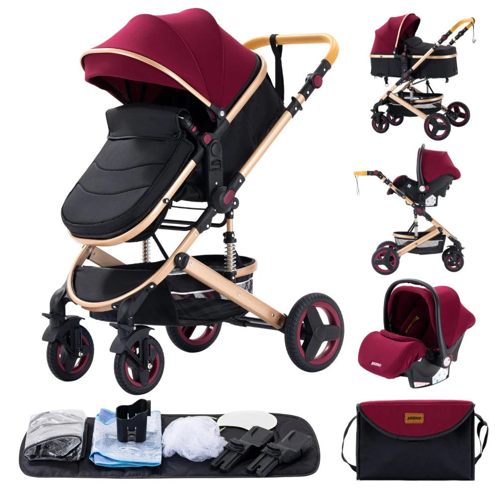 Newest Luxury Baby Stroller 3in1