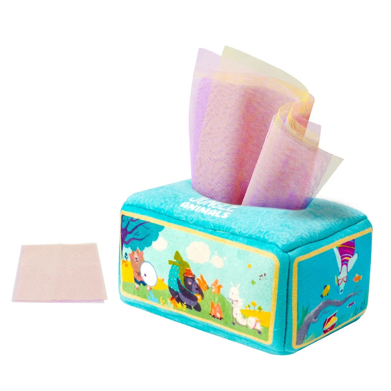 Baby Draw Paper Towel Tearing Tissue Box