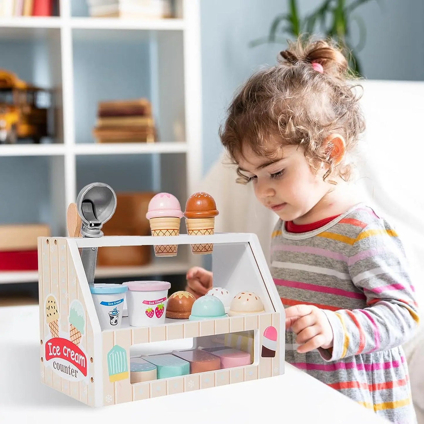 Wooden Simulated Ice Cream Toys