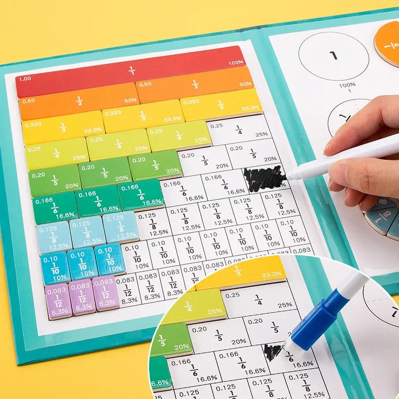 Magnetic Fraction Learning Math Toy