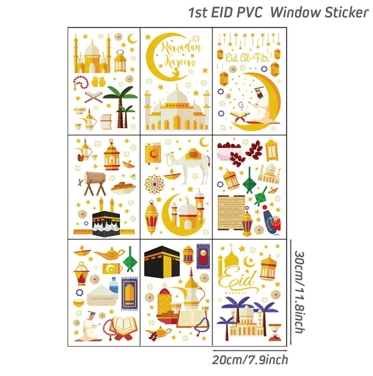 Window Stickers Ramadan Decoration