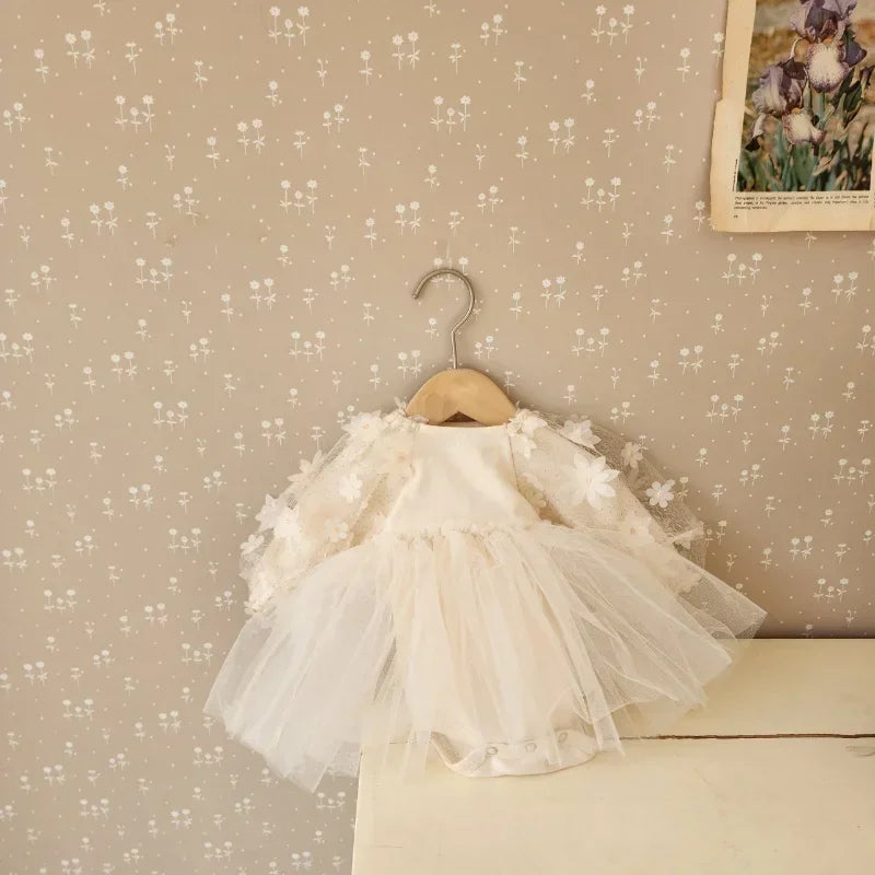 Baby Cotton Tulle Princess Dress