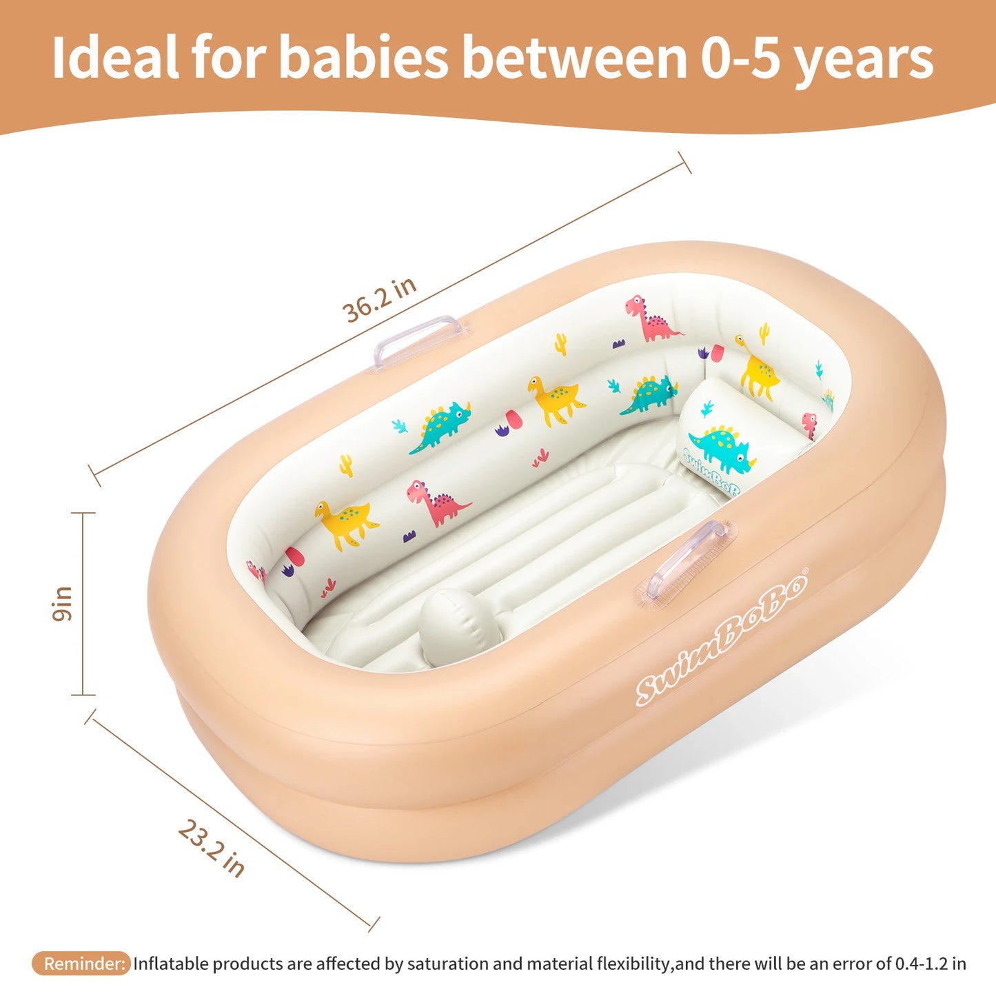 Inflatable Anti-glide Baby Travel Bathtub