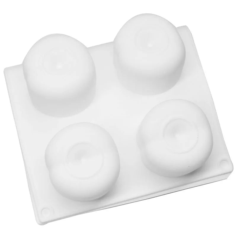 8 Holes 3D Apple Cake Moulds Silicone Mold