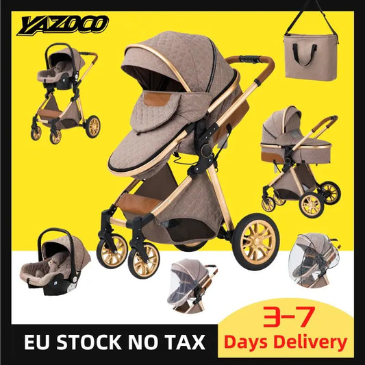 3 in 1 Baby Stroller Easy Folding