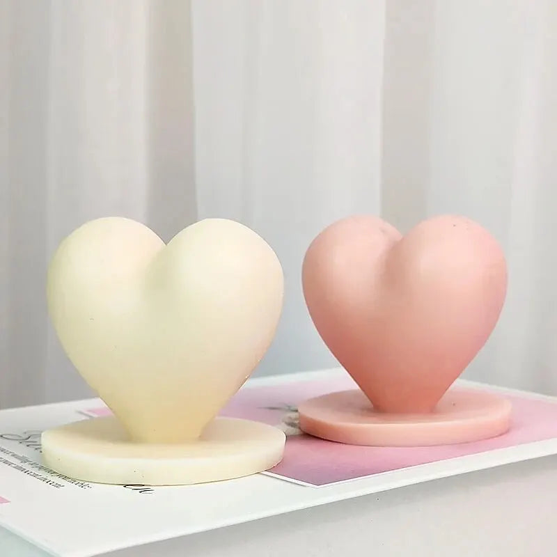 Silicone Candle Mold 3D Heart Aromatherapy