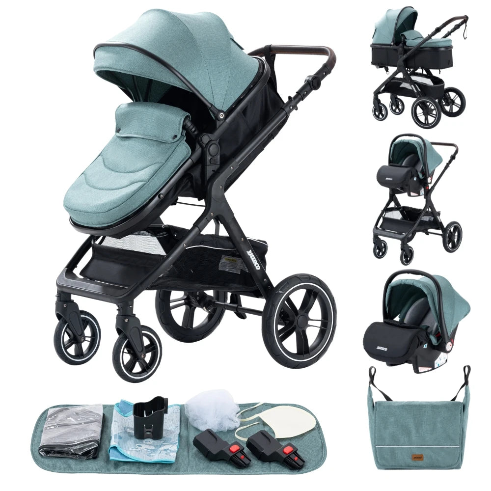 Newest Luxury Baby Stroller 3in1