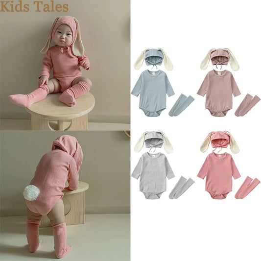 2025 Easter Day Rabbit Baby Rompers Spring Toddler
