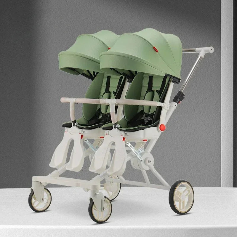 EU stock Double Portable Baby Carriage Twins