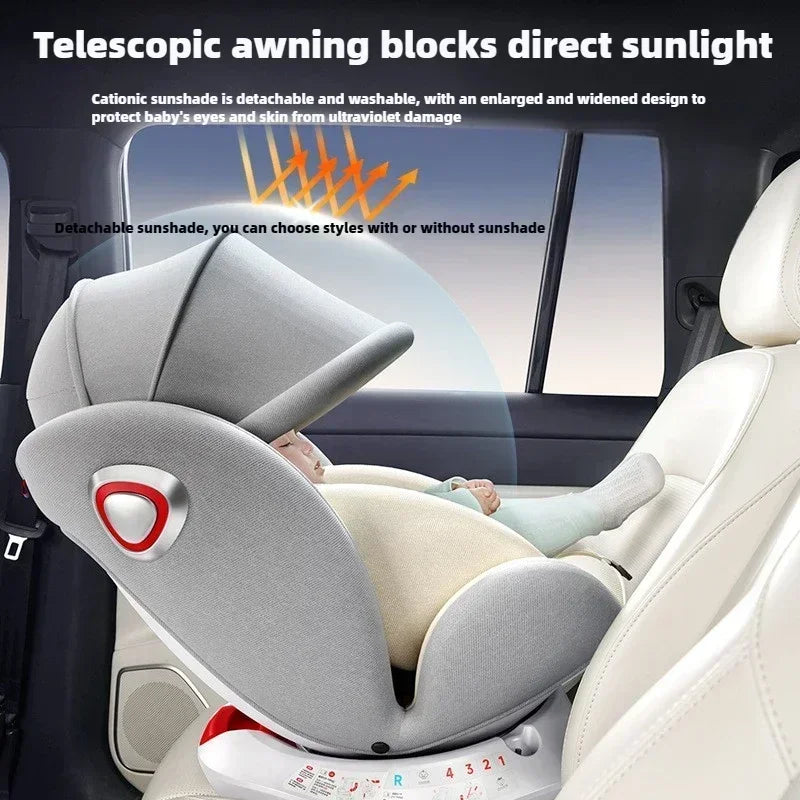 360° Rotating Child Car Safety Seat 0-12 Years Old