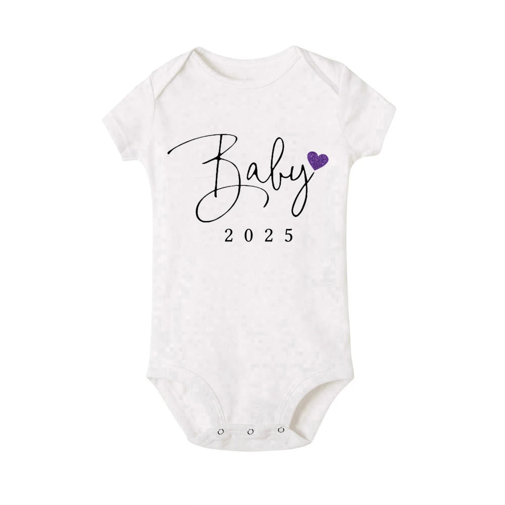 Baby Coming Soon 2025 Announcement Newborn Bodysuit