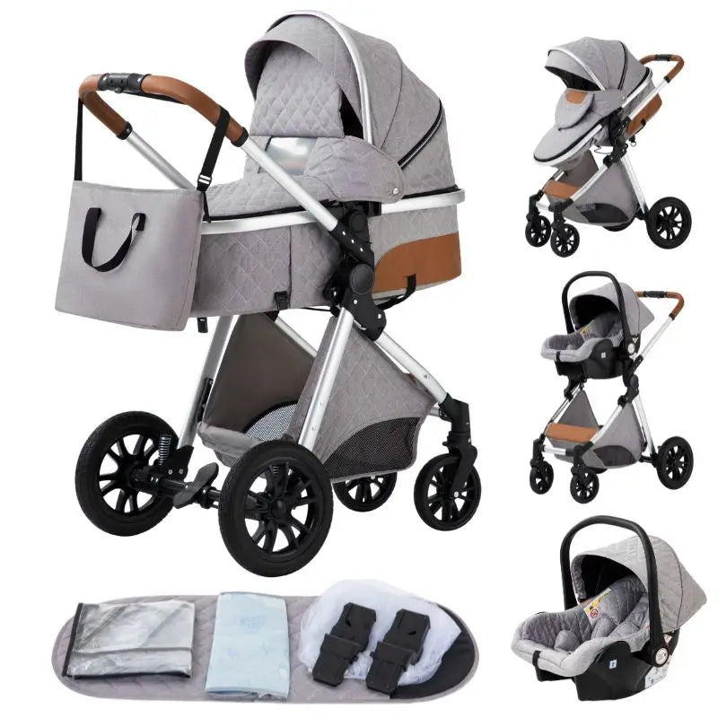 3 in 1 Baby Stroller Easy Folding