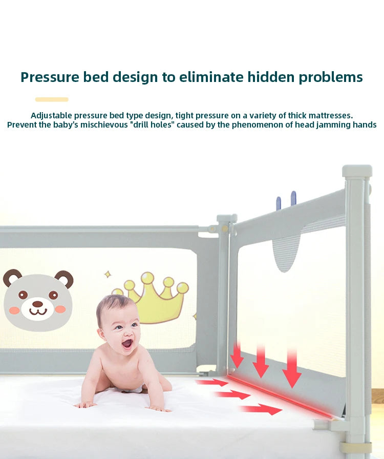 Liftable Crib Protectors Adjustable Handrail