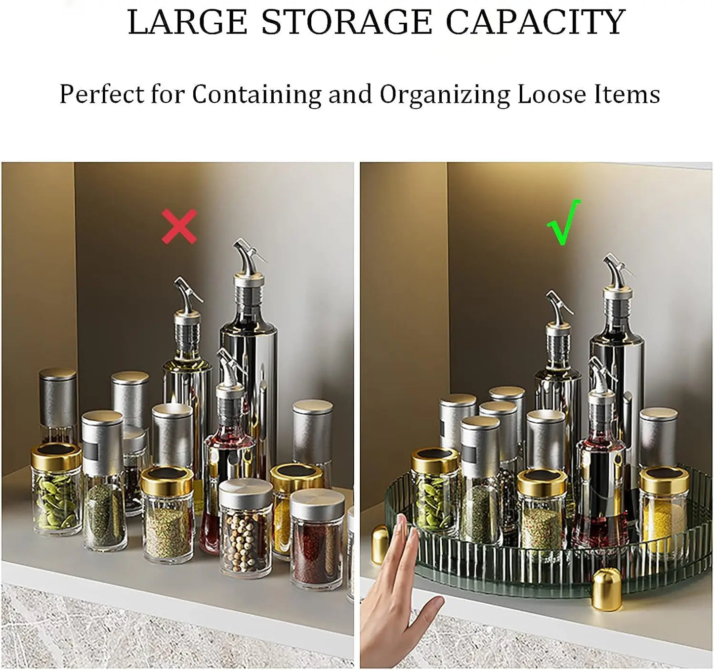 360° Rotating Makeup Organizer