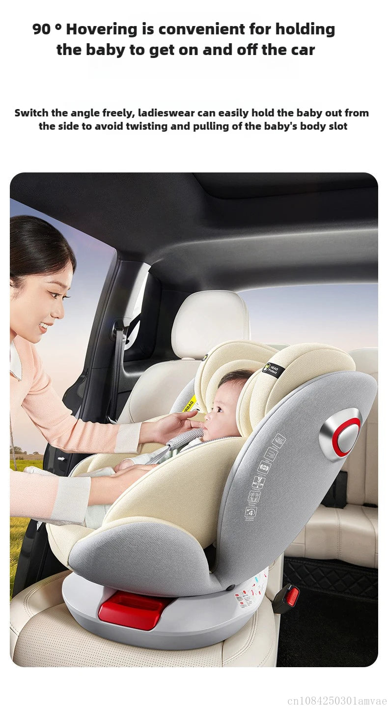 360° Rotating Child Car Safety Seat 0-12 Years Old