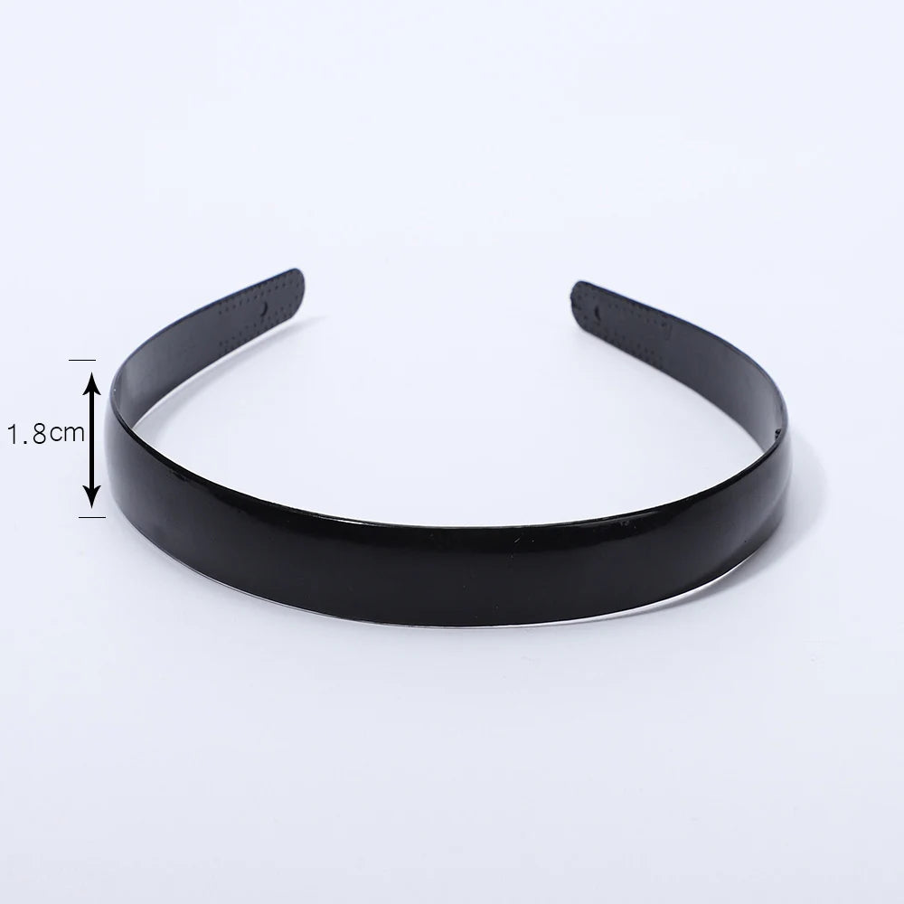 5 Piece Solid Black Color Fashion Head Band for Girls