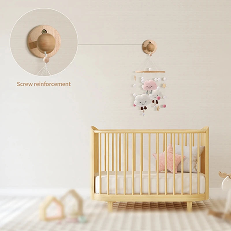 Baby Rattle Toy Mobile Bracket Fixed To The Wall 0-12 Months