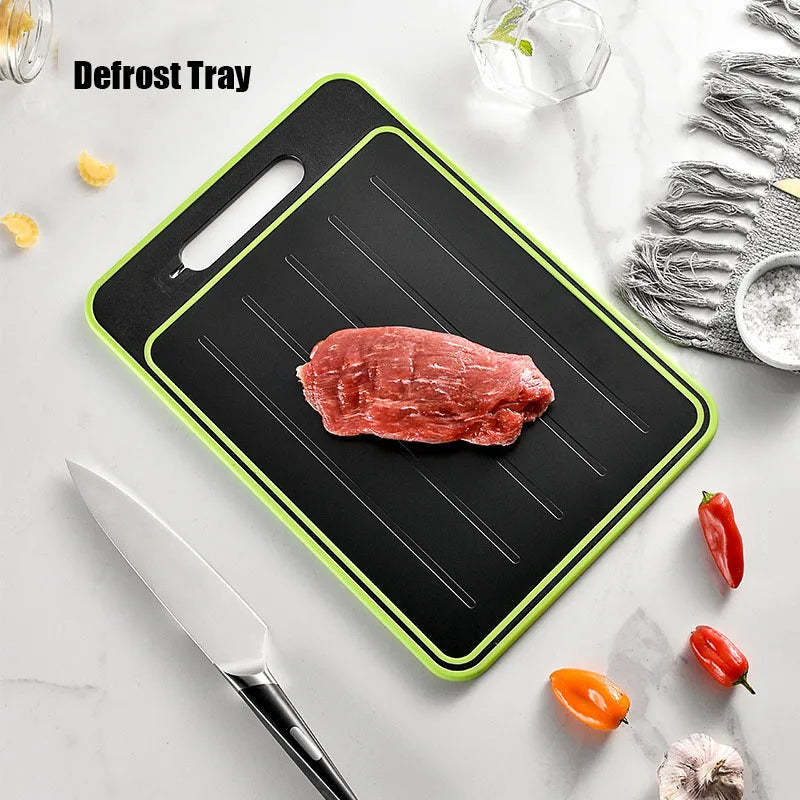 Double-side Cutting Board With Defrosting Function