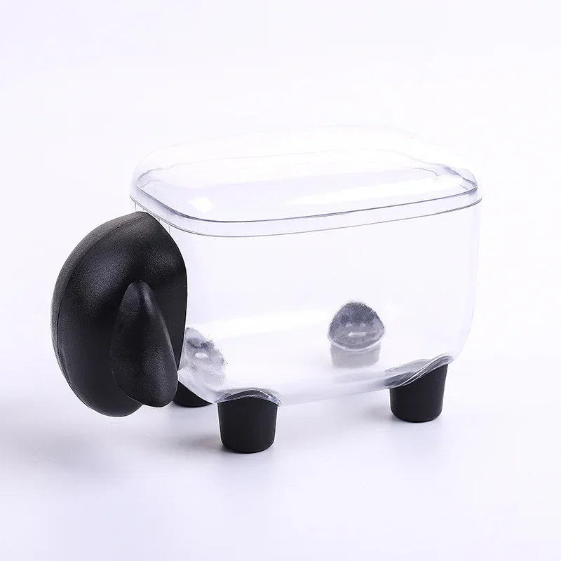 3pcs Transparent Little Sheep Acrylic Makeup Organizer