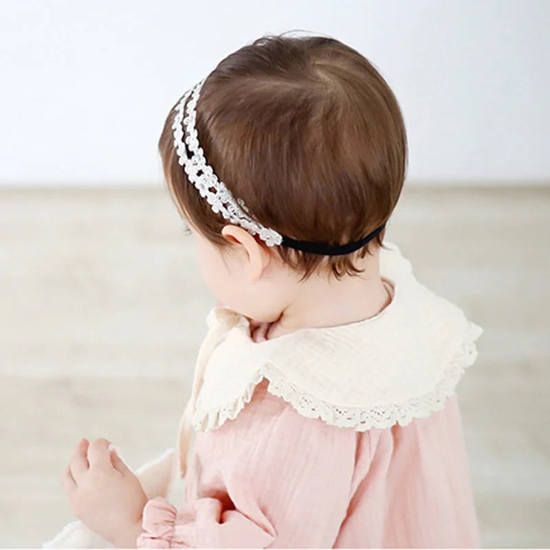 Princess Baby Headband Gold Silver Floral