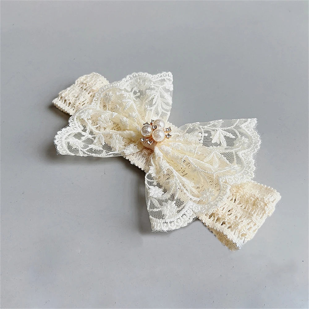 White Lace Baby Headband